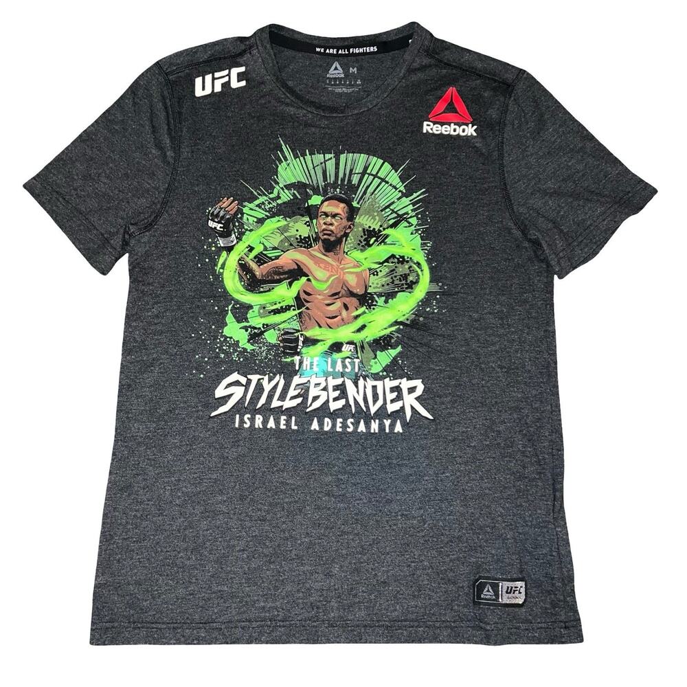 Israel Adesanya The Last Stylebender UFC Authentic Reebok Shirt Medium MMA